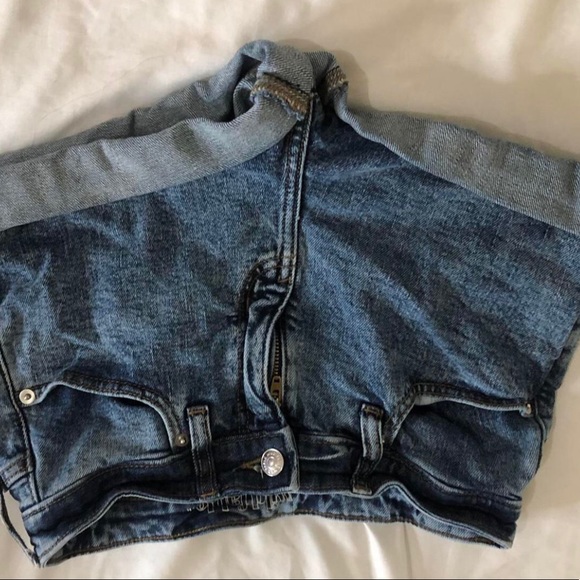 DARK DENIM SHORTS - Picture 3 of 4